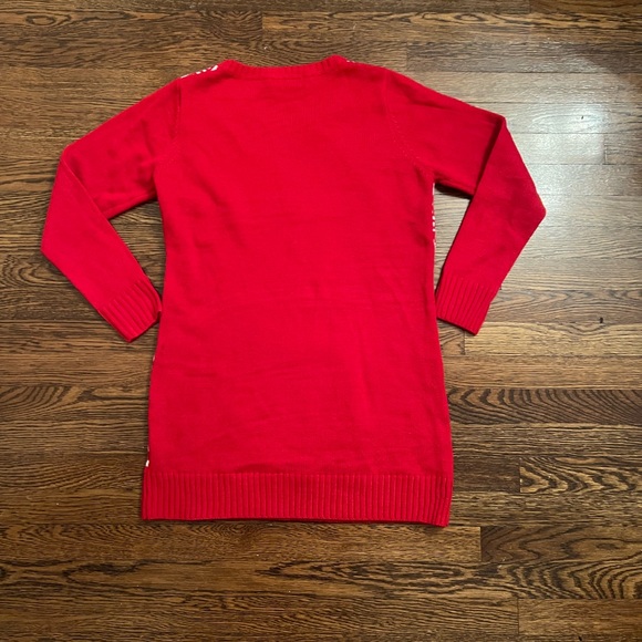 Llama Holiday Sweater Dress! Worn only once - Picture 3 of 4